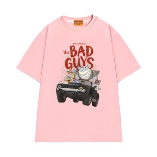 Áo Thun The Bad Guys NGỐ TEE Mr Shark Lái Xe Chạy Trốn Vải Cotton 75 Mềm Mịn Thoáng Mát
