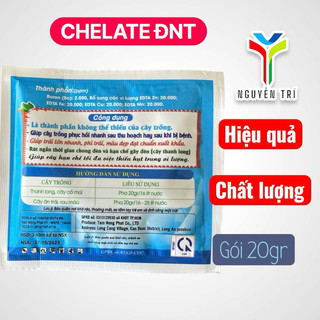 Siêu Chelate DNT 20g – Giúp Trái Lớn Nhanh, Màu Đẹp, Chuẩn Xuất Khẩu – Phục Hồi Cây Mạnh Mẽ