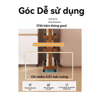 Kệ để đồ đa năng có bánh xe cho gia đình Kệ xe đẩy bánh xe Tiện Lợi kệ nhà bếp Kệ đựng đồ ăn nhẹ