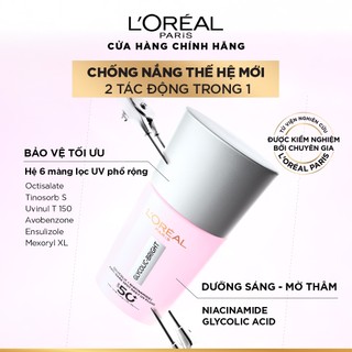 Sữa chống nắng phổ rộng mỏng nhẹ bảo vệ da và dưỡng sáng mờ thâm nám Glycolic Bright Anti-Dark Spot L’Oréal Paris 50ml