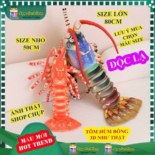 GỐI ÔM CON CUA ĐỎ GHẸ BÔNG TÔM HÙM ALASKA ÔM NGỦ TRANG TRÍ - THÚ BÔNG HẢI SẢN đồ chơi doll Toy