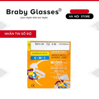 Mắt kính cận, viễn, lão, loạn Braby Glasses tròng kính lọc ánh sáng xanh, đổi màu ra nắng, chống uv