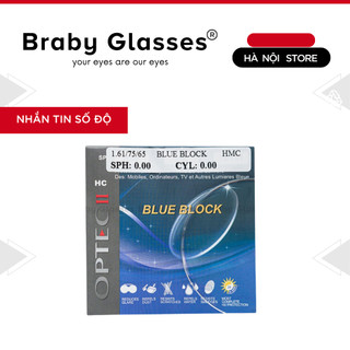 Mắt kính cận, viễn, lão, loạn Braby Glasses tròng kính lọc ánh sáng xanh, đổi màu ra nắng, chống uv