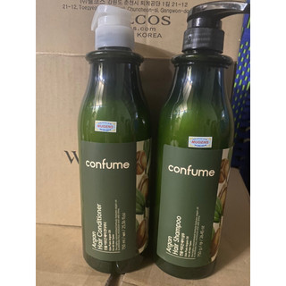 Combo Dầu Gội, Dầu xả Thảo Dược Phục Hồi Tóc Hư Tổn Confume Argan 750g