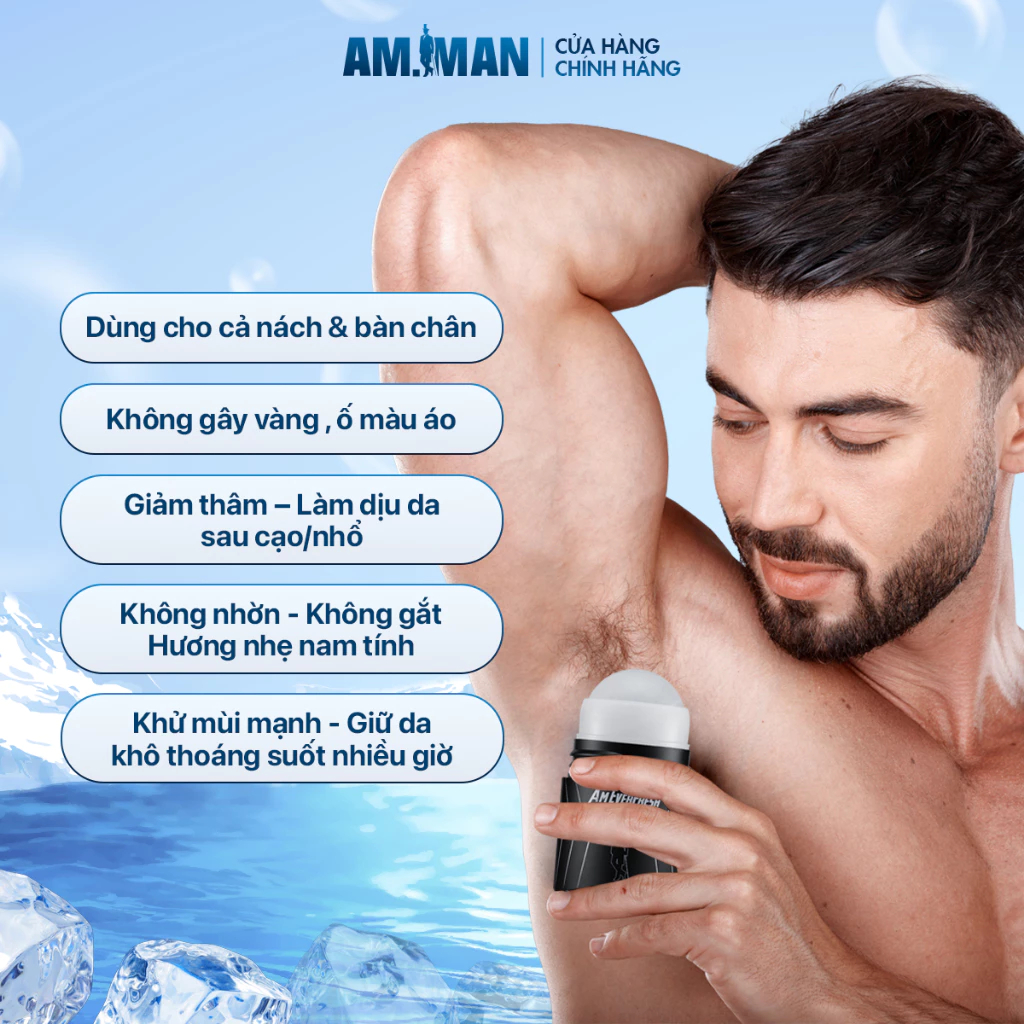 Sử dụng Lăn Khử Mùi Am Everfresh trong đời sống