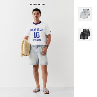  Quần Short Nam Straight Back Pocket, Chất Vải Jean Cotton Thoải Mái, QS0116, SOME HOW STORE