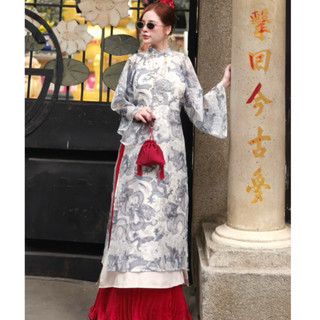 Áo dài Long Phụng siêu hot Tết, áo dài chụp Tết