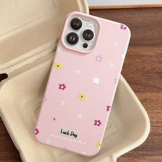Ốp Lưng iPhone TPU Hoạ Tiết Da Mềm Hoa May Mắn Chống Sốc, Chống Bẩn - iP X/XS/11/12/13/14/15/16/17/Plus/Pro/Max/Air