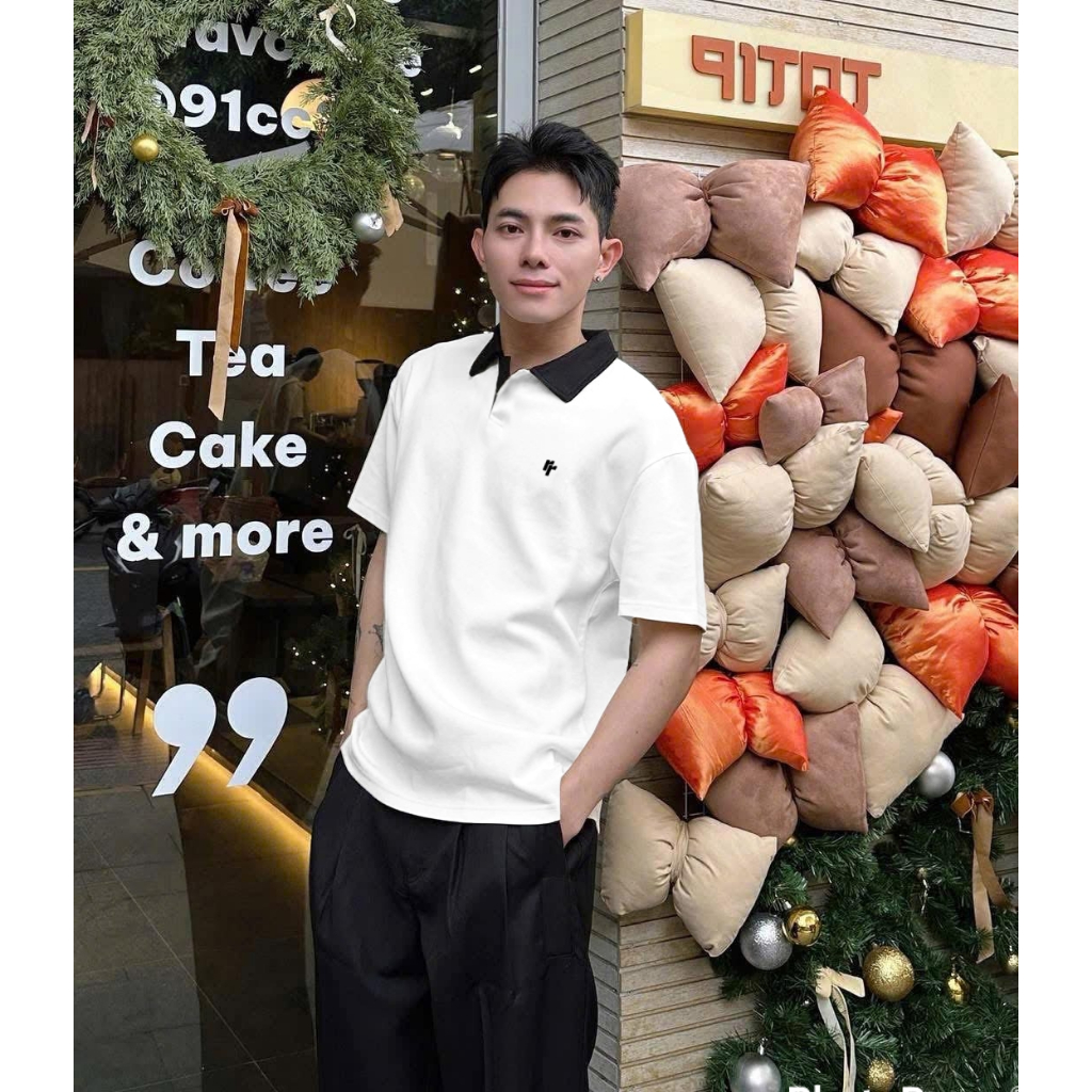 Áo Polo Phối Cổ RT CLASSY R6 Relax Form Rộng Trẻ Trung Chất Cotton Pique Dày Dặn Thoáng Khí