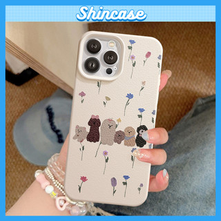 Ốp Lưng iPhone TPU Hoạ Tiết Da Mềm Cún Hoa Chống Sốc, Chống Bẩn Cao Cấp - iP X/XS/11/12/13/14/15/16/17/Plus/Pro/Max/Air
