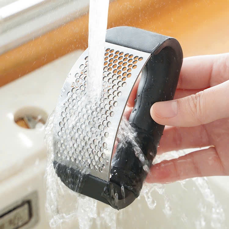 Dụng cụ nghiền dập tỏi ớt, rau củ quả bằng inox cực bền cầm tay tiện lợi