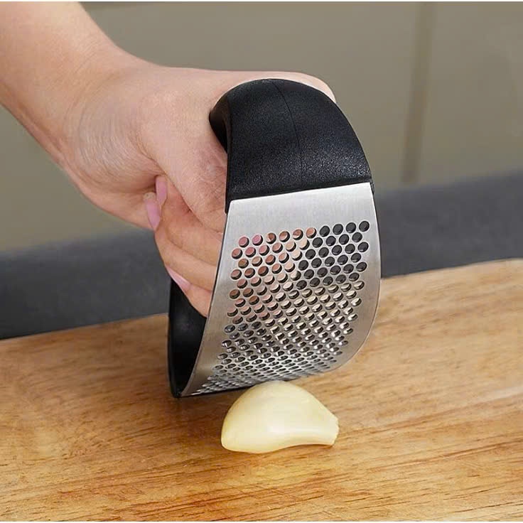 Dụng cụ nghiền dập tỏi ớt, rau củ quả bằng inox cực bền cầm tay tiện lợi