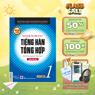 Sách - Tiếng Hàn tổng hợp dành cho người Việt Nam sách bài tập sơ cấp 1 - MCBooks Chính Hãng