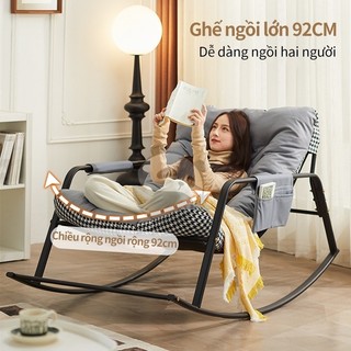 Ghế Bập Bênh Thư Giãn Ghế Lười Sofa Đọc Sách Đệm Êm Ghế Ban Công Phòng Khách Phong Cách Bắc Âu