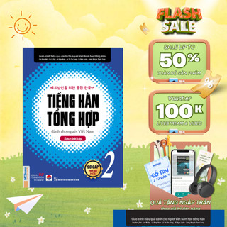 Sách Tiếng Hàn tổng hợp dành cho người Việt Nam- sách bài tập sơ cấp 2 - MCBooks Chính Hãng