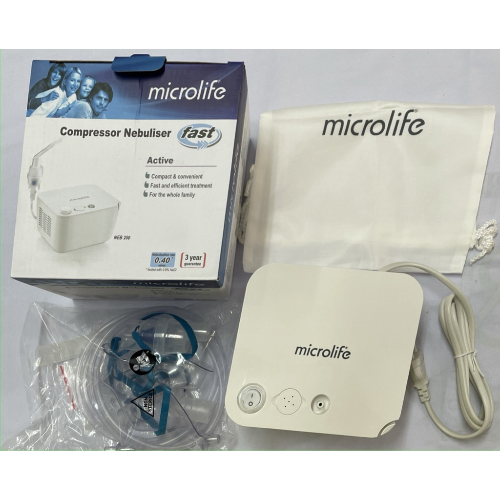 Máy Xông Khí Dung ,Máy Xông Mũi Họng Microlife NEB 200 dụng cụ hỗ trợ hô hấp