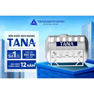[GIAO MIỀN BẮC] Bồn nước inox Tân Á Ngang 500N 1000N 1500N 2000N Sus 304 - Chính hãng, Bảo hành 12 năm