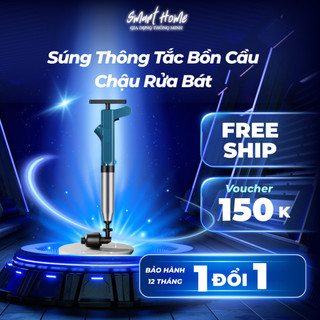 Súng Thông Bồn Cầu, Chậu Rửa Bát, Bồn Tắm - Mẫu Mới  - Khí Nén AGT Cực Mạnh 8kg - Thép Không Gỉ, Nhựa Abs