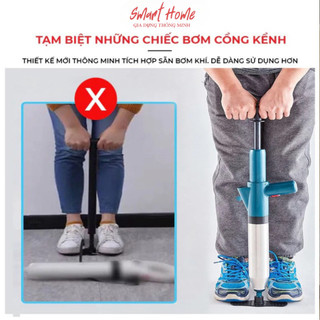 Súng Thông Bồn Cầu, Chậu Rửa Bát, Bồn Tắm - Mẫu Mới  - Khí Nén AGT Cực Mạnh 8kg - Thép Không Gỉ, Nhựa Abs