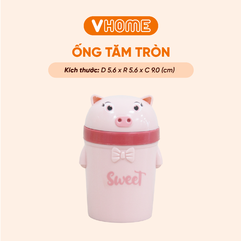 Lọ Đựng Tăm, Hũ Đựng Tiêu Dễ Thương, Nhiều Màu Sắc - Nhựa Vĩ Hưng