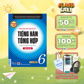Sách Bài tập Tiếng Hàn tổng hợp cao cấp 6 - MCBooks Chính Hãng