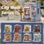 CUTEBEE DIY Dollhouse mô hình gỗ Chuỗi bài dạo chơi thành phố DIY ngôi nhà búp bê Quà tặng trang trí sáng tạo tự làm