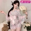 Áo ngủ kiểu kimono nữ áo choàng ngủ geisha Nhật Bản