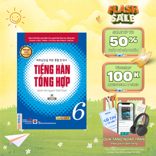 Sách - Giáo trình tiếng Hàn tổng hợp cao cấp 6 - Bản màu Mcbooks Chính Hãng