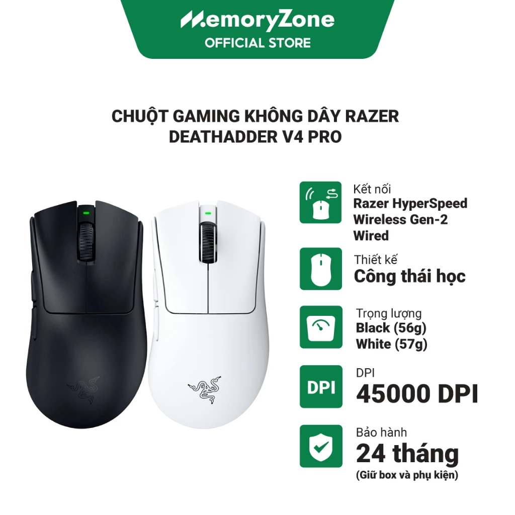 Chuột không dây Razer DeathAdder V4 Pro