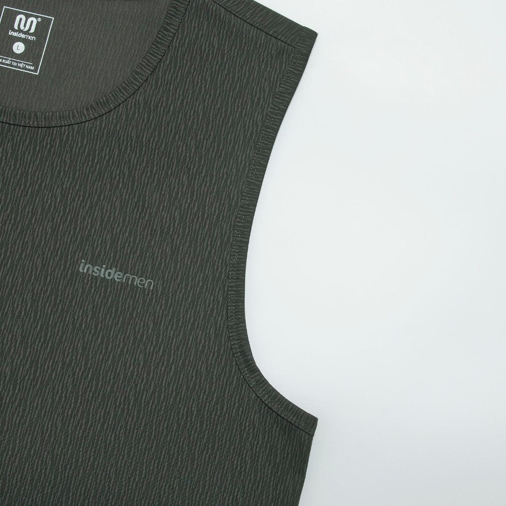 Áo Ba Lỗ Tanktop Nam Insidemen Co Giãn Thoải Mái Thoáng Mát ITL091AS0