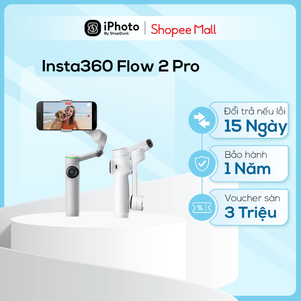 Gimbal Chống Rung Điện Thoại Insta360 Flow 2 Pro Standard Chính Hãng