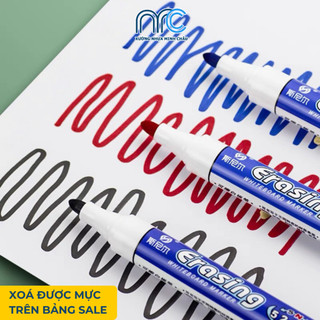 Combo 2 Bút Lông Viết Bảng Sale, Bút Lông Viết Xoá Được, Bút Lông 1 Đầu Mực Ra Đều, Bám Dính Tốt