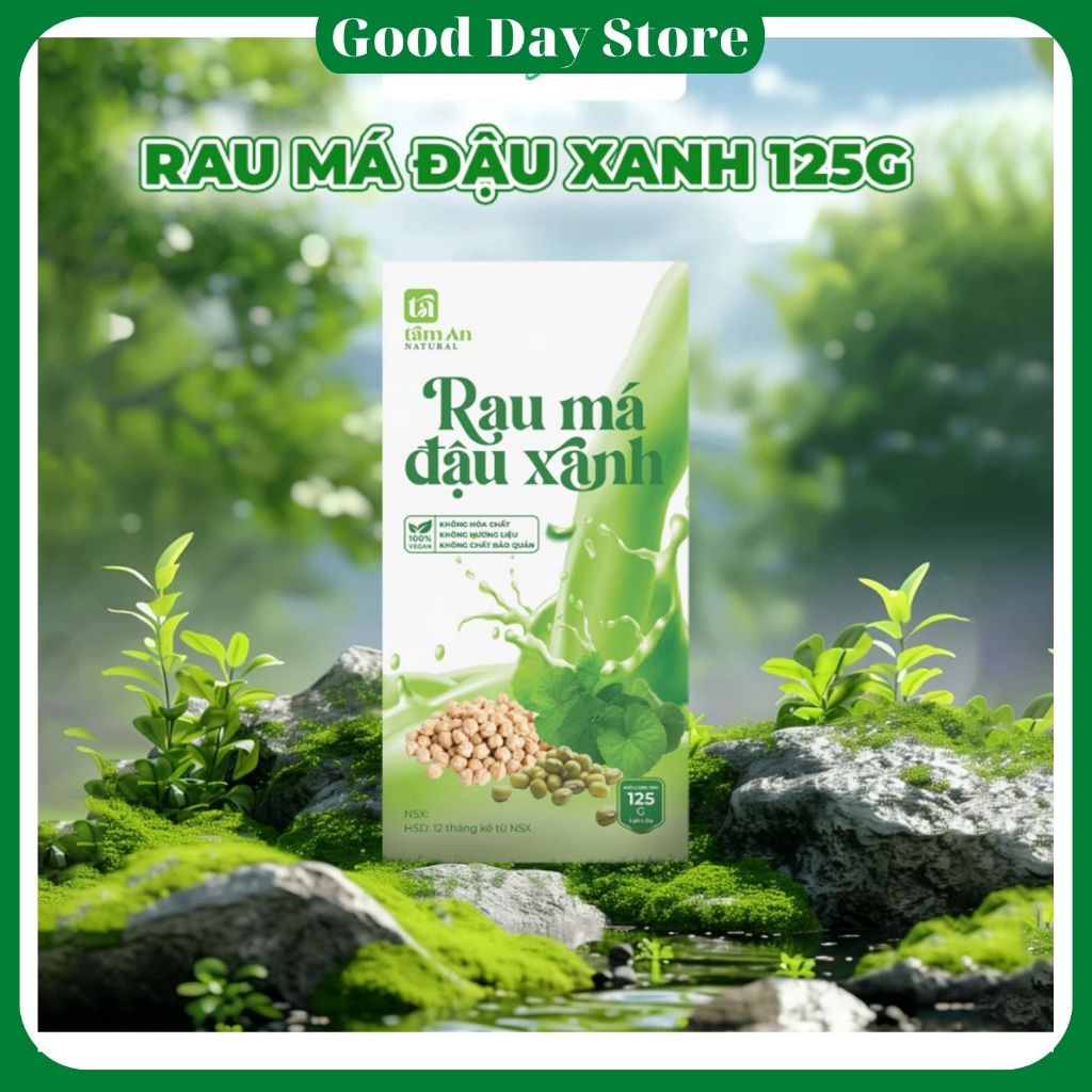 Rau Má Đậu Xanh Tâm An, Bột Rau Má Nguyên Chất Thanh Nhiệt ,Mát Gan ...