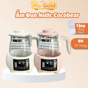 Ấm đun nước pha sữa Cocobear có điều chỉnh và giữ nhiệt độ liên tục, Máy nước hâm sữa Tootie 1300ml