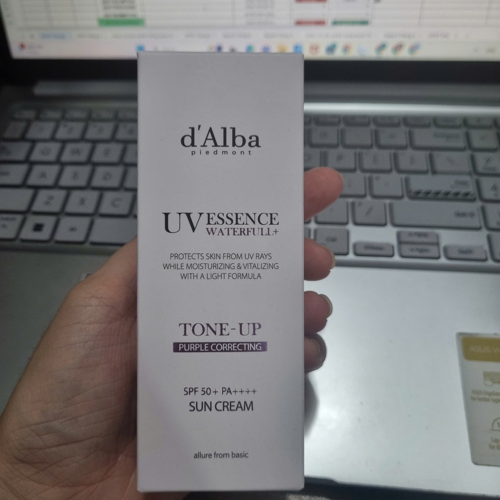 Kem chống nắng nâng tone Waterfull Tone-Up Pink Correcting Sun Cream d' Alba SPF50+ PA++++ 35ml/50ml Torriden