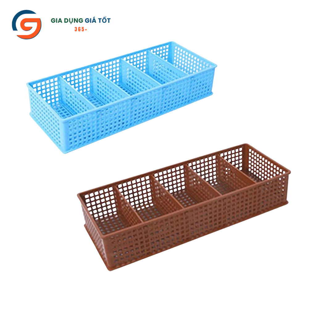 Khay nhựa chia ngăn Song Long đựng đồ đa năng - khay đựng bút, mỹ phẩm, vật dụng cá nhân