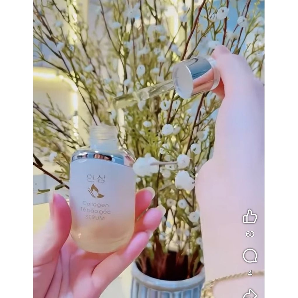 Chính Hãng Serum Tế Bào Gốc Mộc Nhân Nâng Cơ Trẻ hóa Mờ Thâm Sạm Nếp Nhăn Trắng sáng da