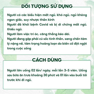 Viên Uống An Thần VINH GIA giúp Hỗ Trợ Ngủ Ngon Giảm Căng Thẳng Mệt Mỏi Căng Thẳng Thần Kinh Hộp 60v
