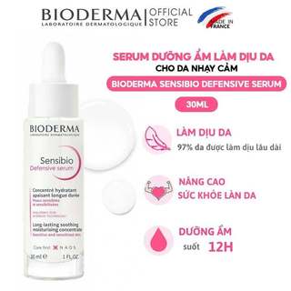 (TEM CÔNG TY) Serum Dưỡng Ẩm Và Làm Dịu Dành Cho Da Nhạy Cảm Bioderma Sensibio Defensive Serum (30ml)- 30ml