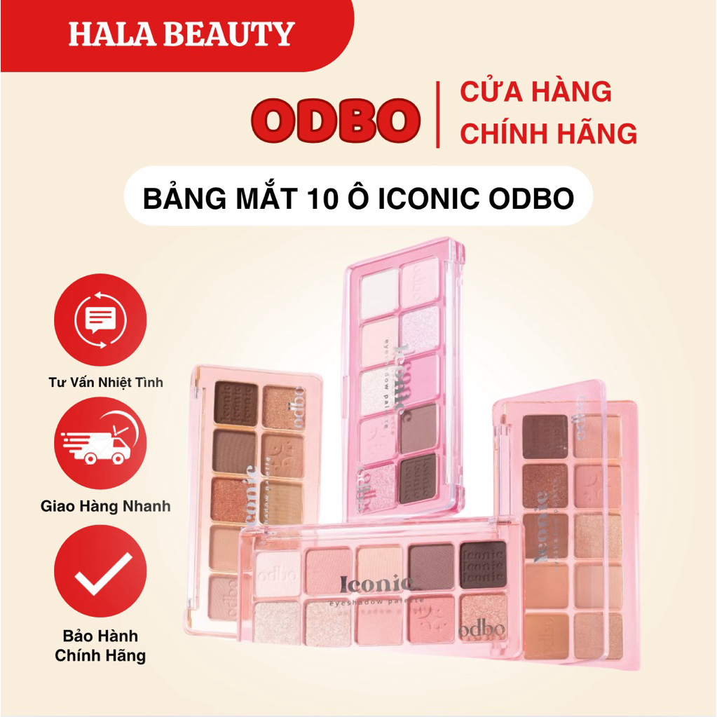 [ODBO] Bảng Mắt 10 Ô Odbo Iconic OD2029 Eyeshadow Palette 10 Ô Chất ...