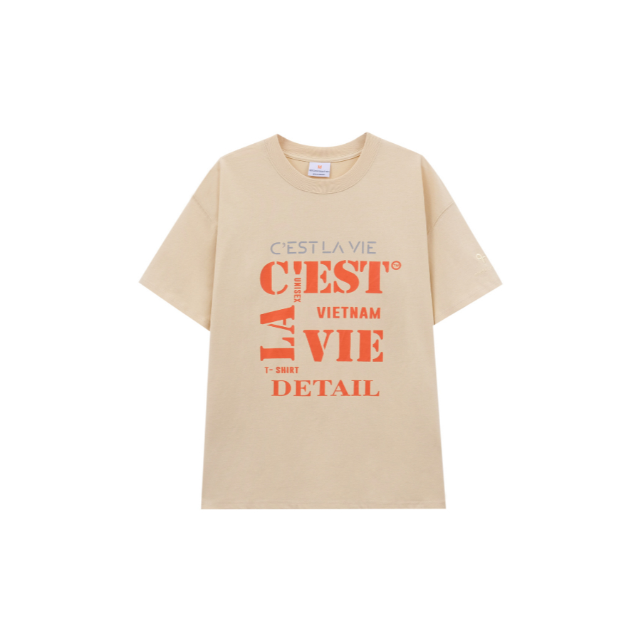 Áo thun oversize unisex cotton 250gsm | Cslavie | Form rộng, vải dày mịn mặc đẹp - Thoải mái