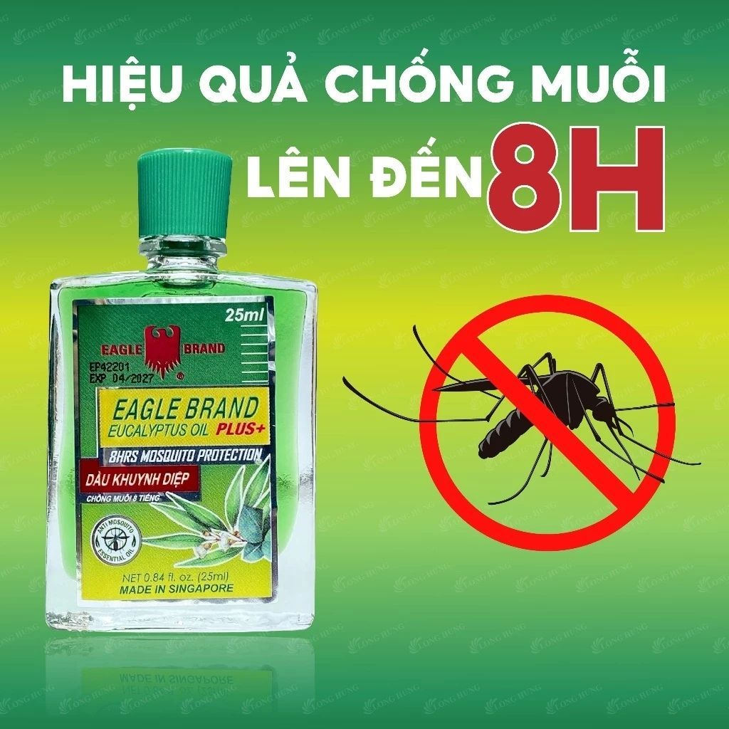 [CHÍNH HÃNG] Dầu khuynh diệp cho bé Ealge Brand Singapore, dầu khuynh diệp giúp giữ ấm, chống muỗi