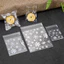 Set 100 Túi DÁN MIỆNG đựng bánh cookie/ bánh quy/ trà hoa/ HOA TUYẾT nhiều kích thước