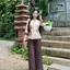 Bộ Đồ Lam Nữ Pháp Phục Nữ Đi Chùa - Hoa Tiết Hoa Sen Thêu Chất Liệu Vải Đủi Vân Mây Mềm Mịn - DL004