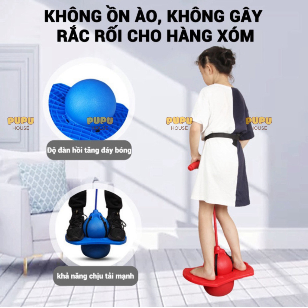 Bóng Nhảy Tăng Chiều Cao Bóng Nảy Bóng Nhẩy Bóng Nhún Cao Su Đàn Hồi Phát Triển Chiều Cao - Đồ Chơi PUPU HOUSE