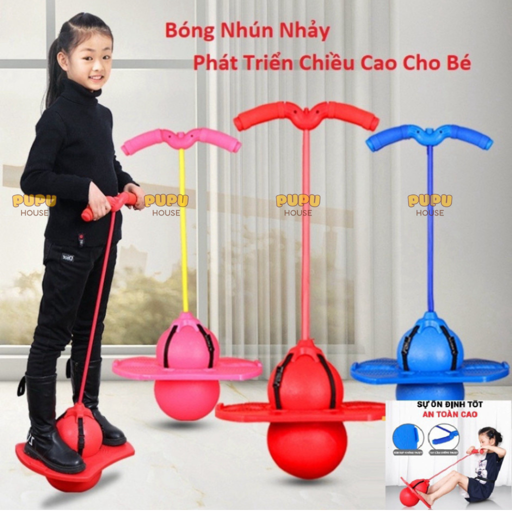 Bóng Nhảy Tăng Chiều Cao Bóng Nảy Bóng Nhẩy Bóng Nhún Cao Su Đàn Hồi Phát Triển Chiều Cao - Đồ Chơi PUPU HOUSE