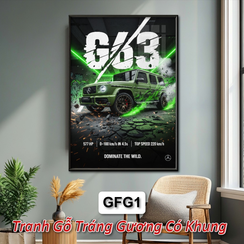 Tranh Treo Tường Phong Cách Graffiti Mercedes-AMG G63 - Cuộc Giao Thoa Đầy Cá Tính Giữa Xế Sang Và Nghệ Thuật Đường Phố