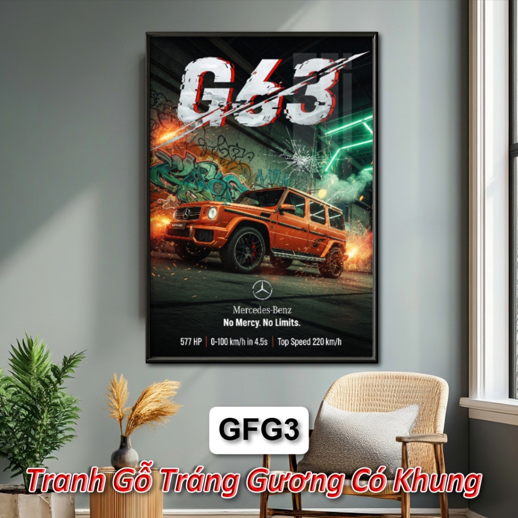 Tranh Treo Tường Phong Cách Graffiti Mercedes-AMG G63 - Cuộc Giao Thoa Đầy Cá Tính Giữa Xế Sang Và Nghệ Thuật Đường Phố