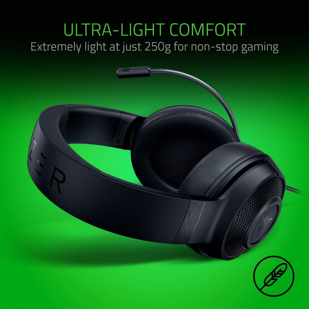 🎧Razer Kraken X Essential- Tai nghe Gaming Razer Jack 3.5mm Âm Vòm 7.1, Mic Chống Ồn, Siêu Nhẹ | BigBuy360 - bigbuy360.vn