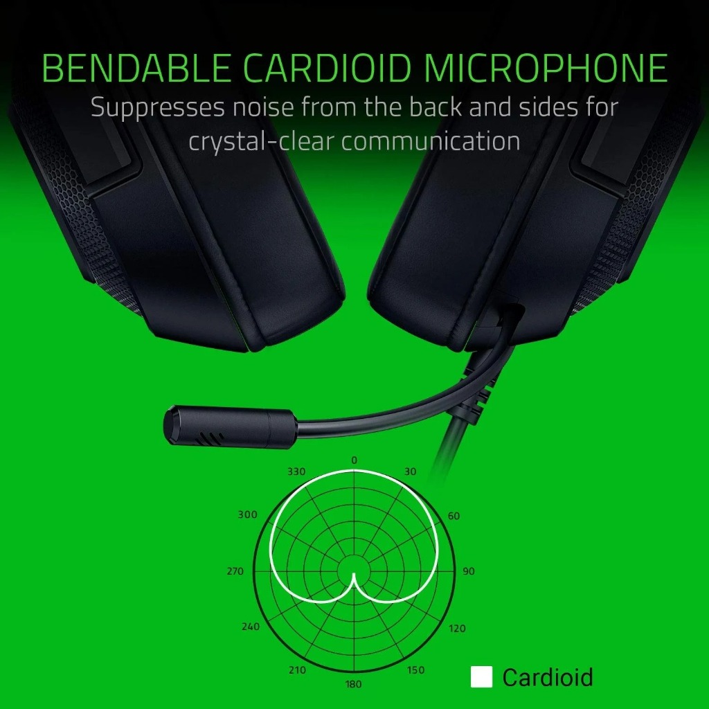 🎧Razer Kraken X Essential- Tai nghe Gaming Razer Jack 3.5mm Âm Vòm 7.1, Mic Chống Ồn, Siêu Nhẹ | BigBuy360 - bigbuy360.vn